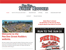 Tablet Screenshot of peedeestreetrodders.com